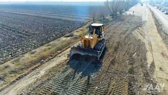 Bərdə-Ağdam avtomobil yolunun tikintisi sürətlə davam etdirilir - FOTO