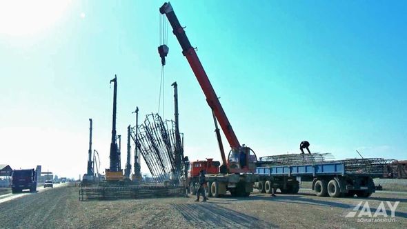 Bərdə-Ağdam avtomobil yolunun tikintisi sürətlə davam etdirilir - FOTO