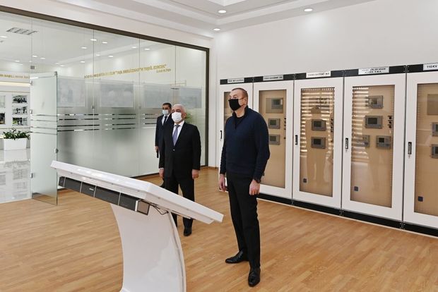 İlham Əliyev “Ağcabədi” yarımstansiyasının açılışını edib - FOTO