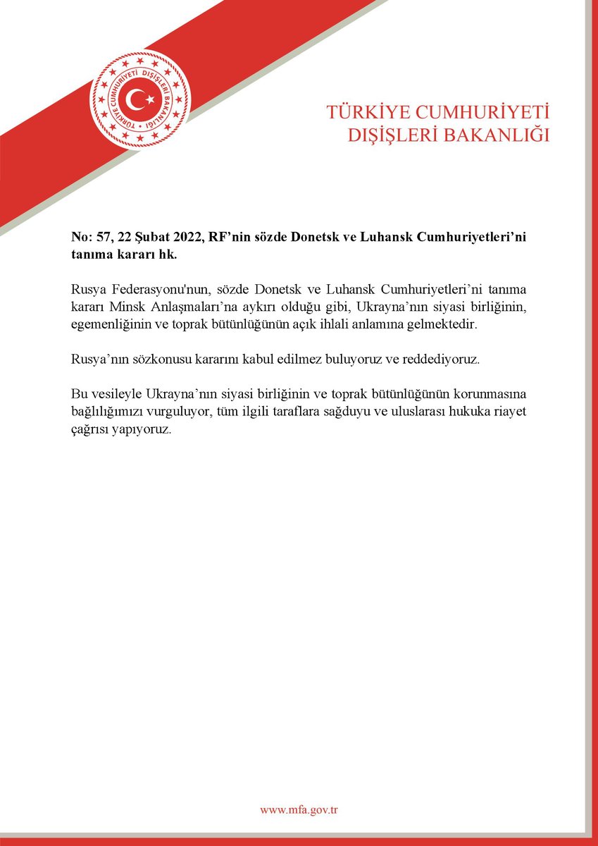 Türkiyə XİN: “DXR” və “LXR”in “müstəqilliyi”nin tanınması qəbuledilməz addımdır - FOTO