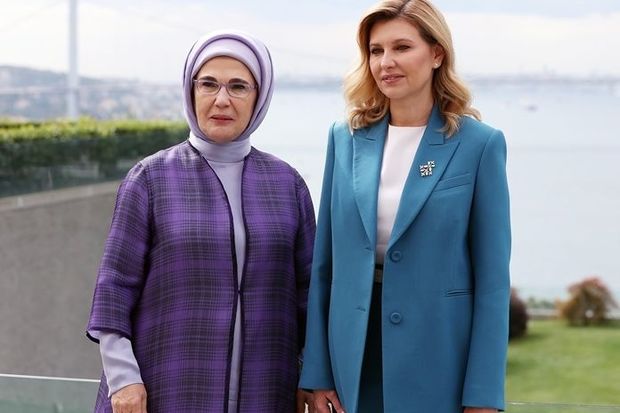 Türkiyə və Ukraynanın birinci xanımları görüşdülər