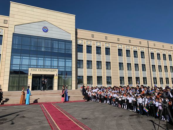 Bişkekdə Heydər Əliyev adına Məktəb-Gimnaziya təhsil-tərbiyə kompleksinin açılışı olub - FOTO