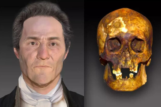 Alimlər 200 il əvvəl basdırılmış “vampir”in simasını bərpa ediblər