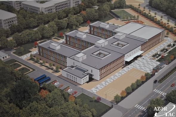 Özbəkistan hökumətinin hədiyyəsi: Füzulidə yeni məktəb binası inşa edilir - FOTO