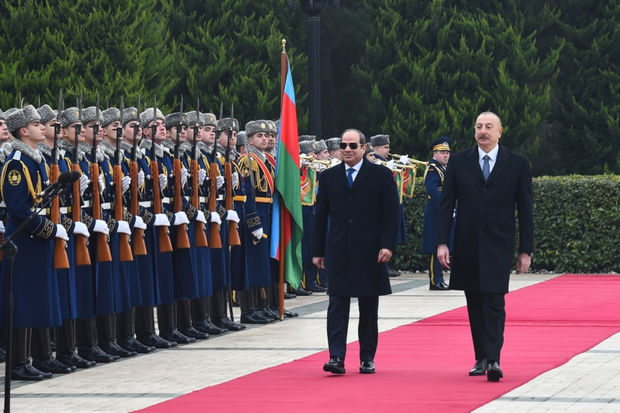 Misir Prezidenti Əbdülfəttah Əs-Sisinin rəsmi qarşılanma mərasimi olub