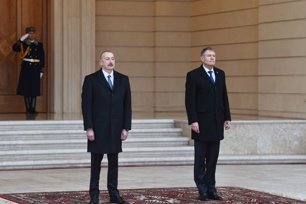 Rumıniya Prezidentinin rəsmi qarşılanma mərasimi olub