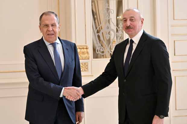 Prezident İlham Əliyev Rusiyanın xarici işlər naziri Sergey Lavrovu qəbul edib