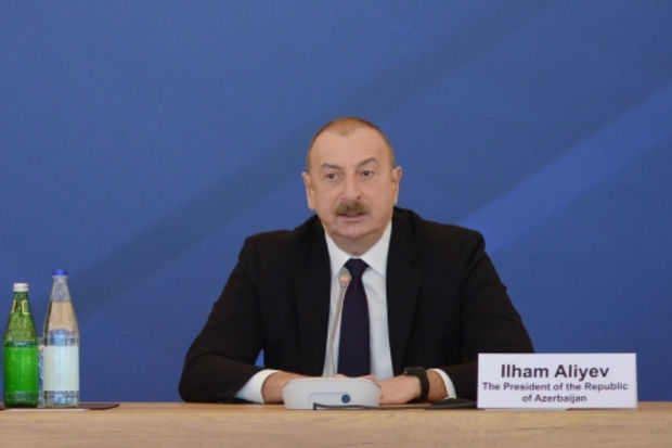 Prezident İlham Əliyev X Qlobal Bakı Forumunda çıxış edib