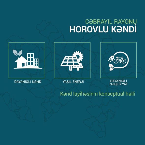 Cəbrayılın Horovlu kəndinin konseptual layihəsi hazırlanıb - FOTO