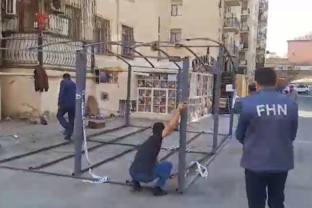 Fövqəladə Hallar Nazirliyi tərəfindən qanunsuz tikililər sökülüb