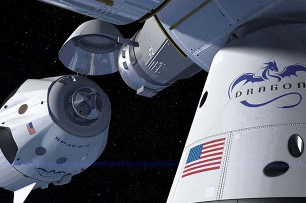 Türkiyəli astronavtın olduğu “Dragon” kapsulu BKS-ə qoşuldu