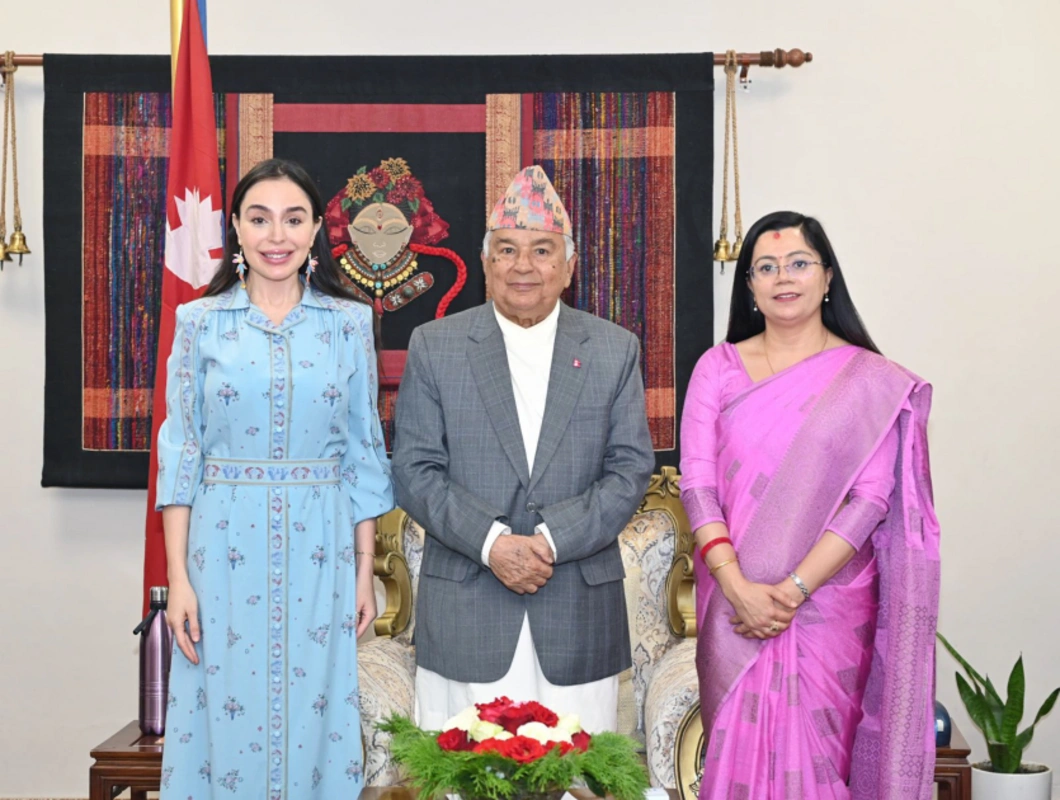 Leyla Əliyeva Nepalın Prezidenti Ramçandra Paudellə görüşüb