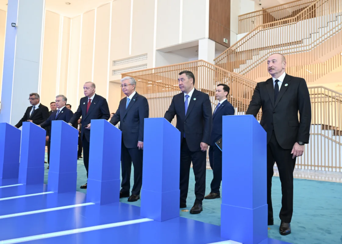 İlham Əliyev Türk Sivilizasiyası Mərkəzinin təməlqoyma mərasimində iştirak edib