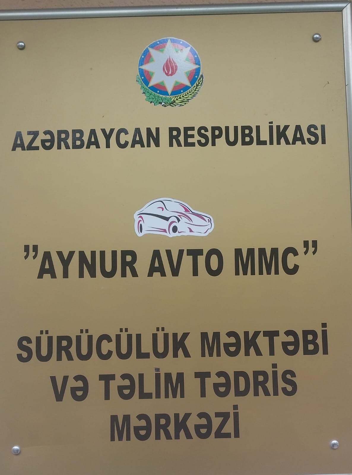 AYNUR AVTO SÜRÜCLÜK MƏKTƏBİ