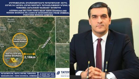 Sərhəddə GƏRGİNLİK: Tatoyan yeni xəritə yaydı – “Azərbaycan Ordusu 2,6 km…”